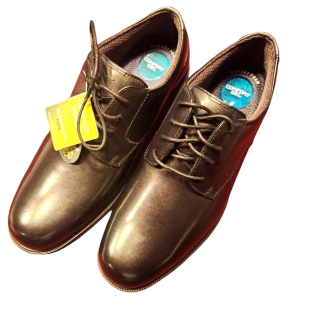 New in Box NWT Mens Nunn Bush Black Leather Dress Shoes